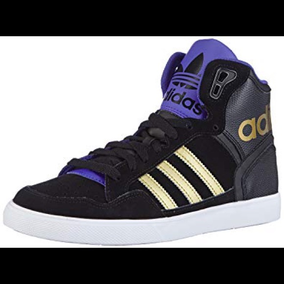 purple and gold adidas